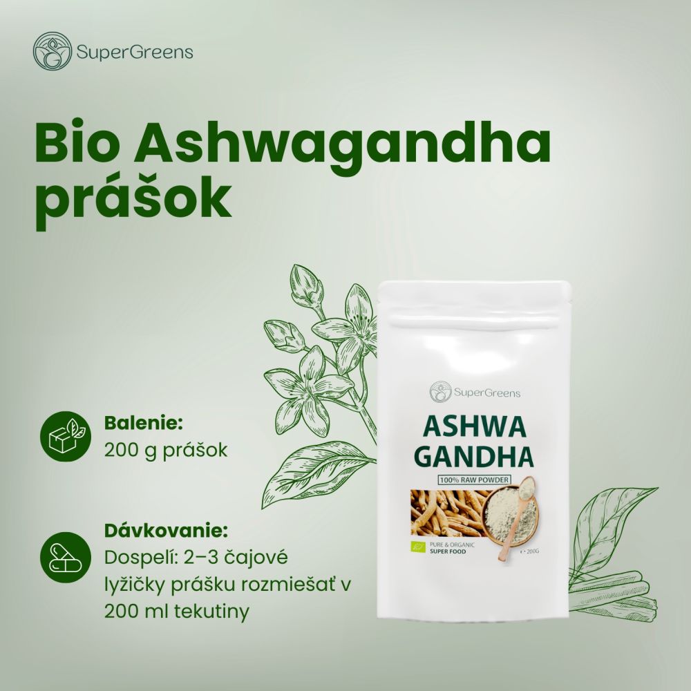 Bio Ashwagandha prášok – Obrázok 2